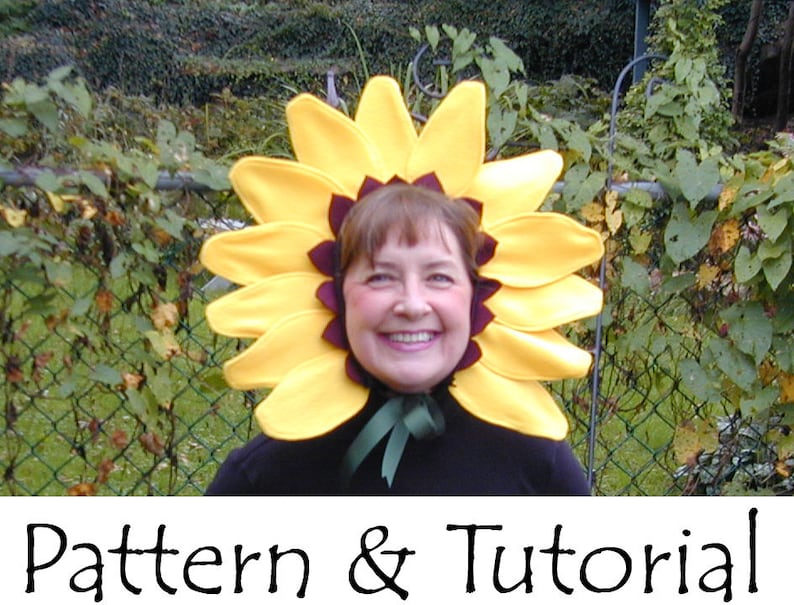 Sunflower Headband Pattern Tutorial. Sweet Easy Halloween costume diy sewing image 1
