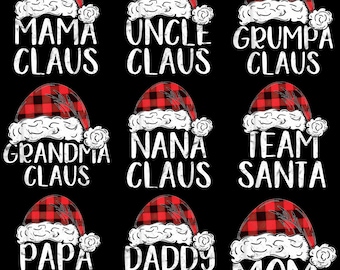 Funny Gnome Family Christmas PNG – Matching Holiday Group Humor Gnomes Clipart, Sublimation Download