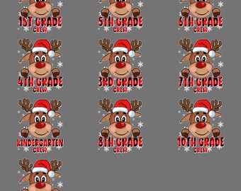 Teacher Christmas Reindeer PNG – Funny School Holiday Humor Clipart, Festive Classroom Sublimation Digital Design