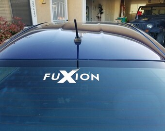 Old Style Logo FuXion Car Decal