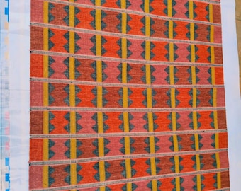 Geometric Kilim Rug – Colorful Tribal Pattern, Boho Home Decor, Multi-color Rug 5X8ft  by PoojaRugsco