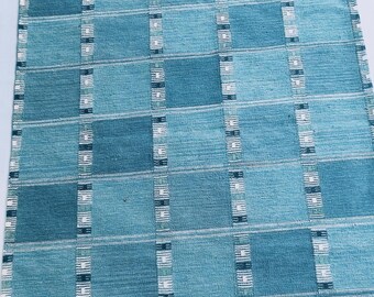 Handwoven Wool Rug – Vintage Geometric Pattern Kilim Carpets for Living Room And Bedroom