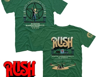 Rush Boston MA 2026 Event Tee Live At TD Garden On September 12 And 14 2026 Green T-Shirt/Poster (Reprint)