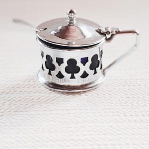 Vintage Mustard Pot & Spoon Set
