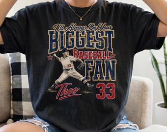 Kundenspezifisches Foto-Baseball-Shirt, größtes Baseballfan-T-Shirt, personalisierte Spielernummer-Shirt, Vintage Baseball Mom Dad Shirt, kundenspezifisches Sport-T-Shirt