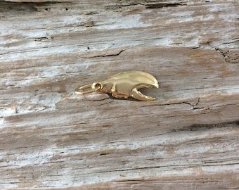 Lobster Claw Charm Small Gold