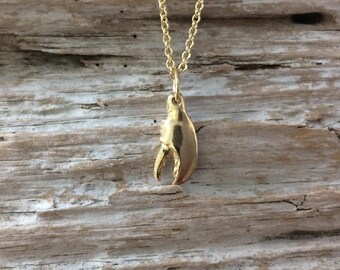 Lobster Claw Pendant Small Gold
