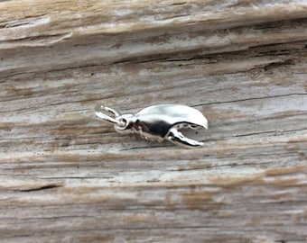 Lobster Claw Charm Small Silver