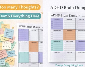 ADHD Digital Planner, GoodNotes Planner, Undated Digital Planner, ADHD Planner, iPad Planner, Adult ADHD Planner, Daily, Weekly Adhd Planner