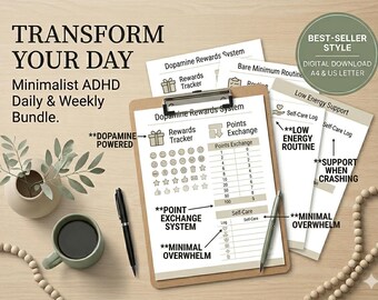 ADHD Productivity Routine Planner 13 Pages, Good Notes Planner, Undated Digital Planner, ADHD Planner,iPad Planner, Daily, Weekly Planner