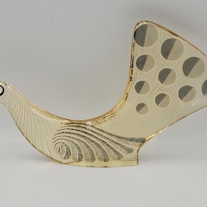 Abraham Palatnik RARE Lucite Bird Dove Peacock Large