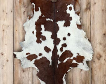 Natural Hair-On Goat Hide | Genuine Leather, Rustic Home Decor (6–9 Sq Ft)