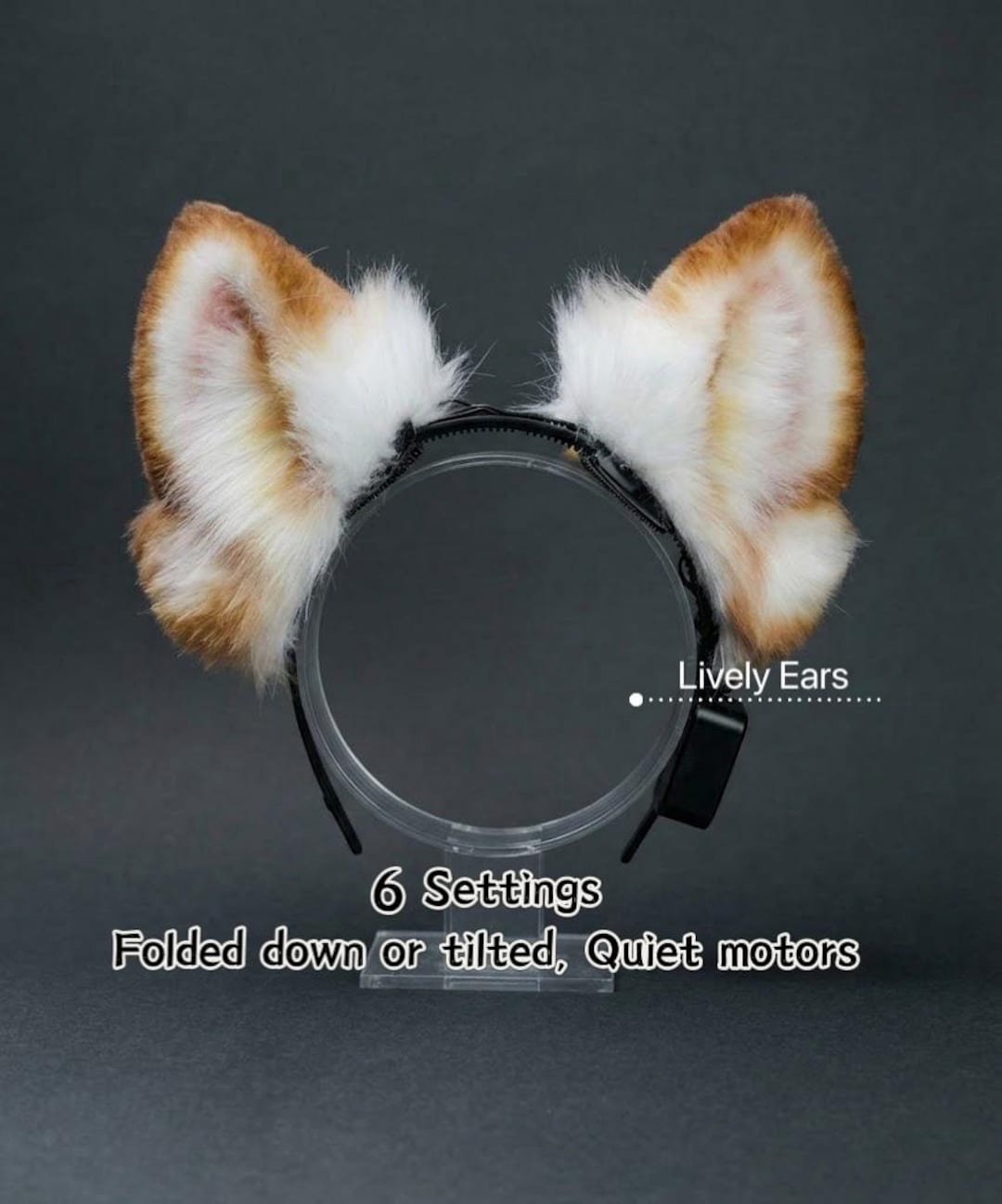 Custom Electronic Animated Cat Dog Fox Ears Headband, Motion-sensing Automatic Modes, Cosplay Ears, Moving Faux Fur Headband, 6 Settings - Etsy