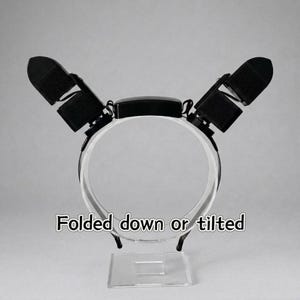 Diadema eléctrica plegable o inclinada activada por movimiento, diadema interactiva robótica con servomotor, kit de bricolaje para creadores, componente para fursuit.