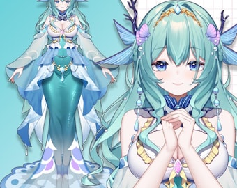 Modelo Vtuber Live2D prediseñado: listo para usar, compatible con VTubeStudio