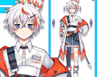 Modelo Vtuber Live2D prediseñado: listo para usar, compatible con VTubeStudio