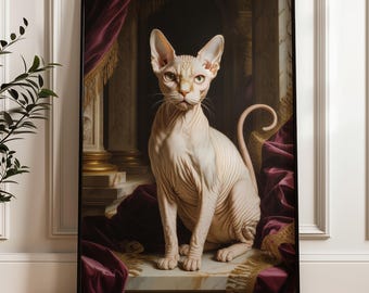 Sphynx Katze - Renaissance Katzenkunst