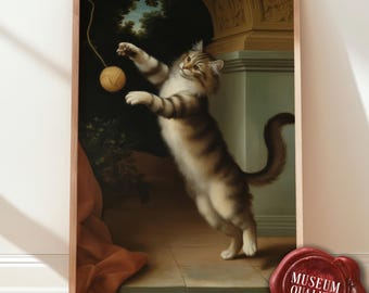 Vintage Norwegian Forest Cat Poster