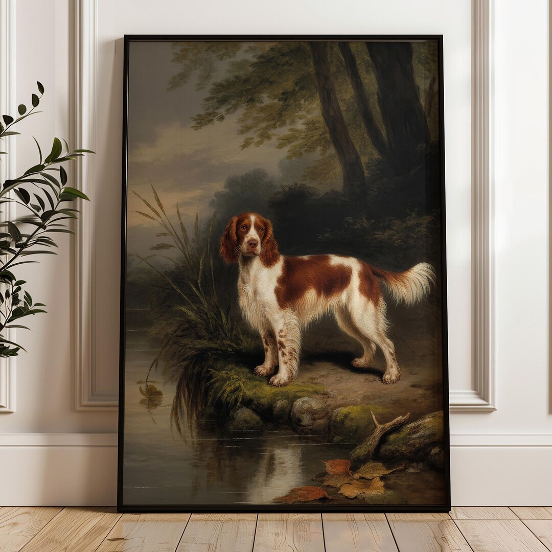 Welsh Springer Spaniel Fine Art Print - Vintage Dog Prints - Etsy