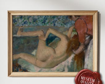 Edgar Degas - After the Bath Art  Print ,Museum-quality Fine Art Poster