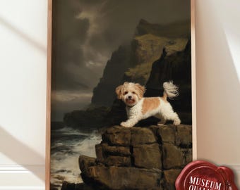 Maltipoo Dog Fine Art Print, Museum Quality Poster