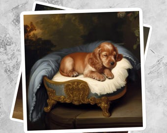 Pegatina de cachorro Cocker Spaniel - Vinilo de alta opacidad