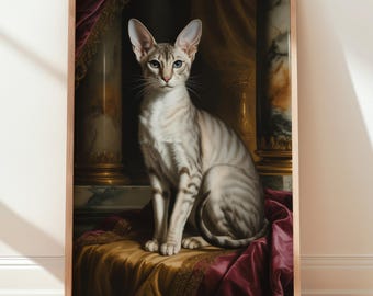 Orientalisk kattkonsttryck: Exotisk kattposter
