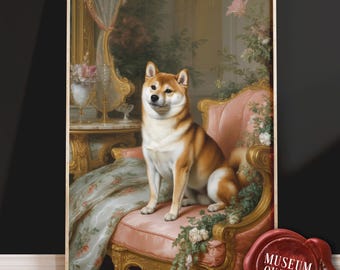 Shiba Inu Wall Art Print - Fine Art Dog Poster