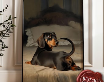 Dachshund Dog Fine Art Print – Matte Paper Poster