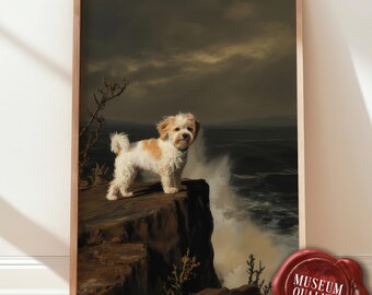 Funny Maltipoo Dog Art Print - Museum Quality Poster