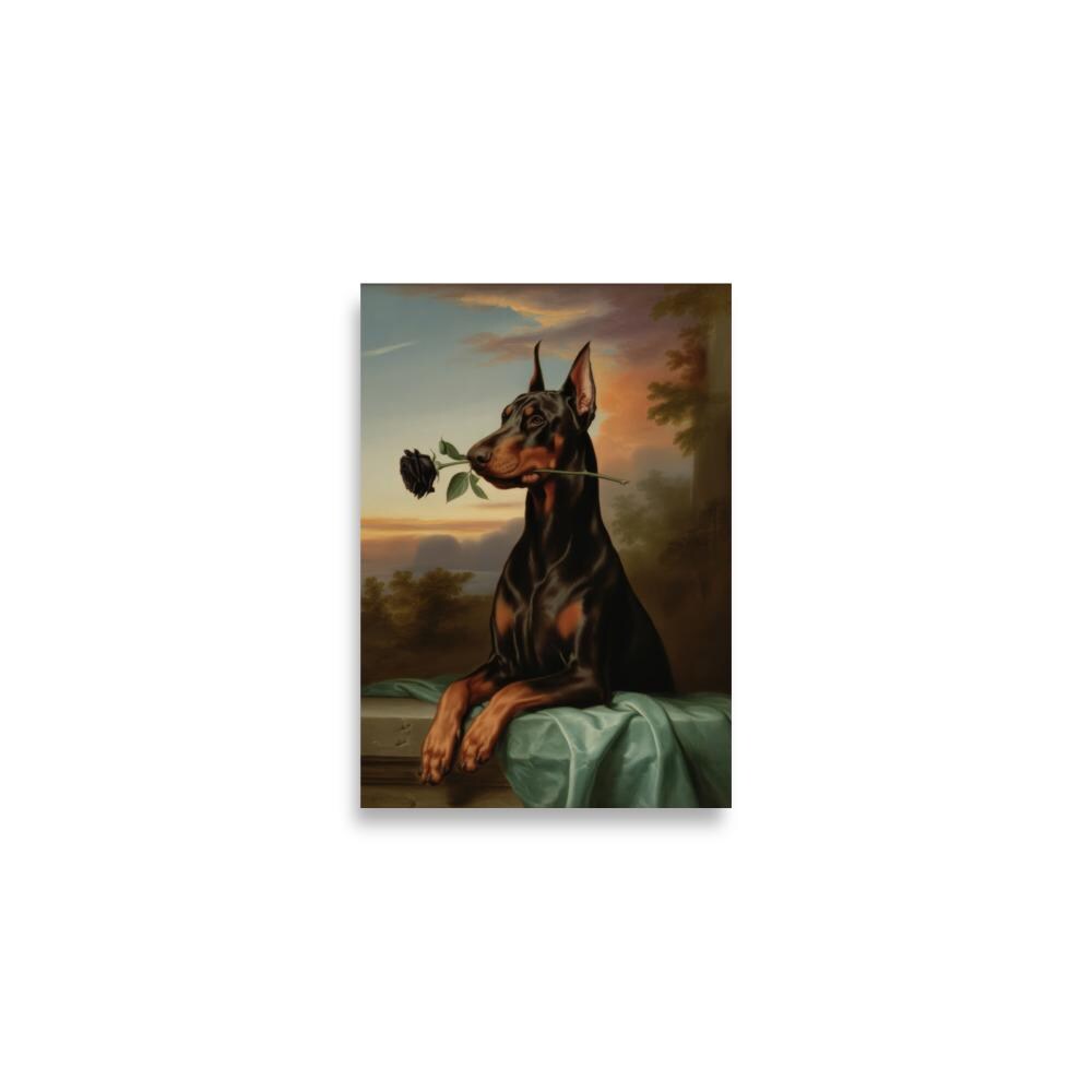 Vintage Doberman Print - Museum Fine Art - Etsy