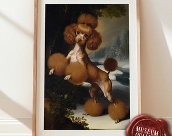 Toy Poodle Art Print – Medieval Dogs Wall Art