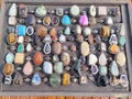 Handmade Mixed Gemstone Rings, Silver Plated Brass, Vintage Look Boho Jewelry