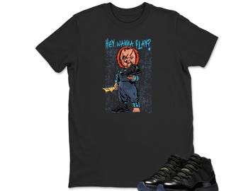 Chucky Shirt To Match Jordan 11 Gamma, Sneaker Graphic Tee, Best Gift, Birthday, Sneaker Match, AJ11s, Adults & Kids
