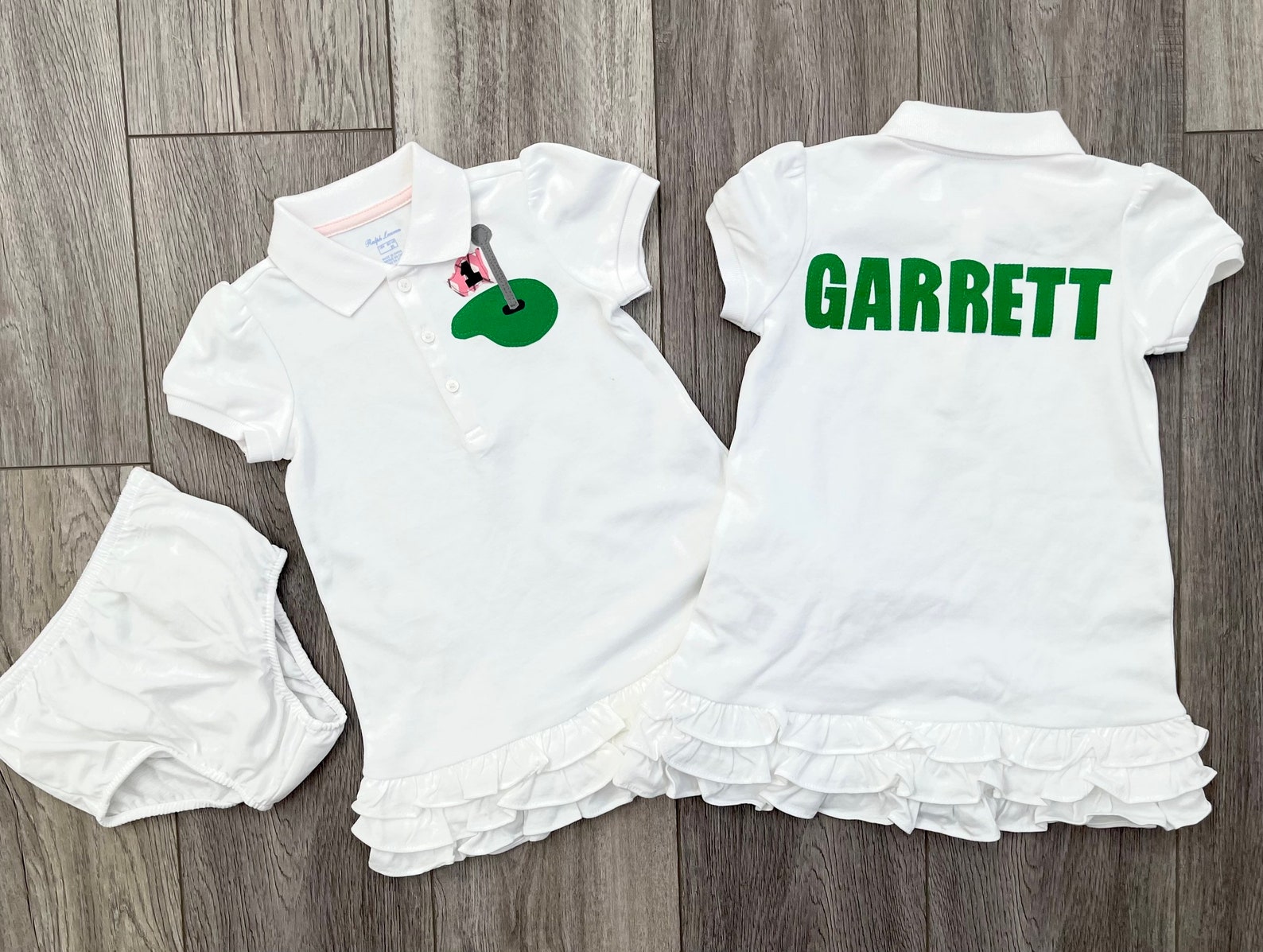 Baby Girl Golf Dress Summer Polo Dress With Diaper Cover Etsy