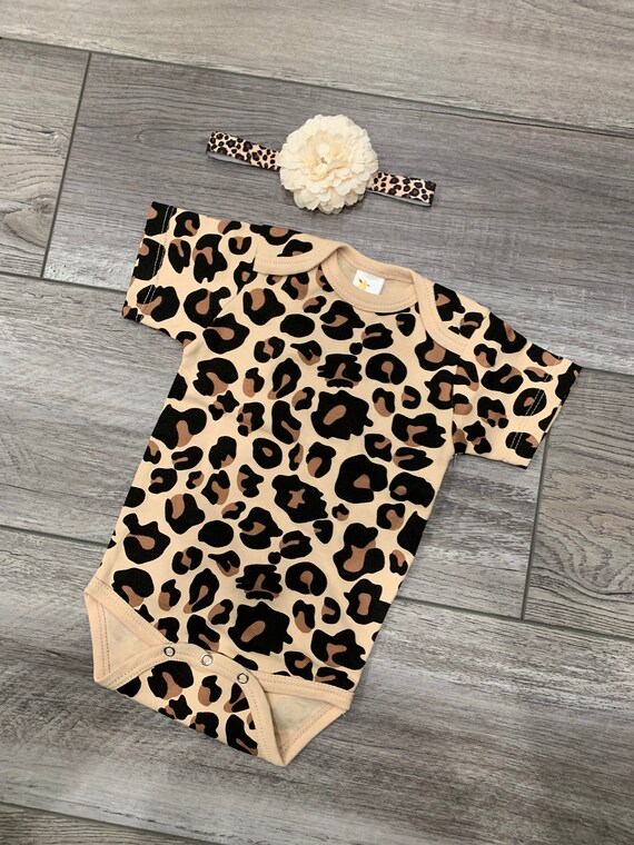 cheetah onesie baby