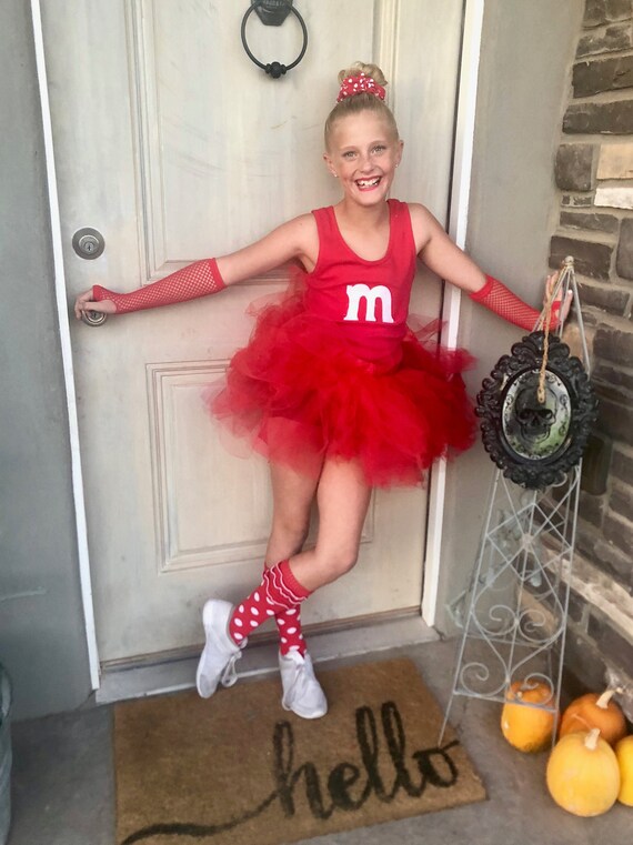 2 piece Halloween costume Girl M&M Halloween costume tween Etsy