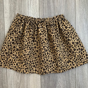 Girls Cheetah Skirt Etsy