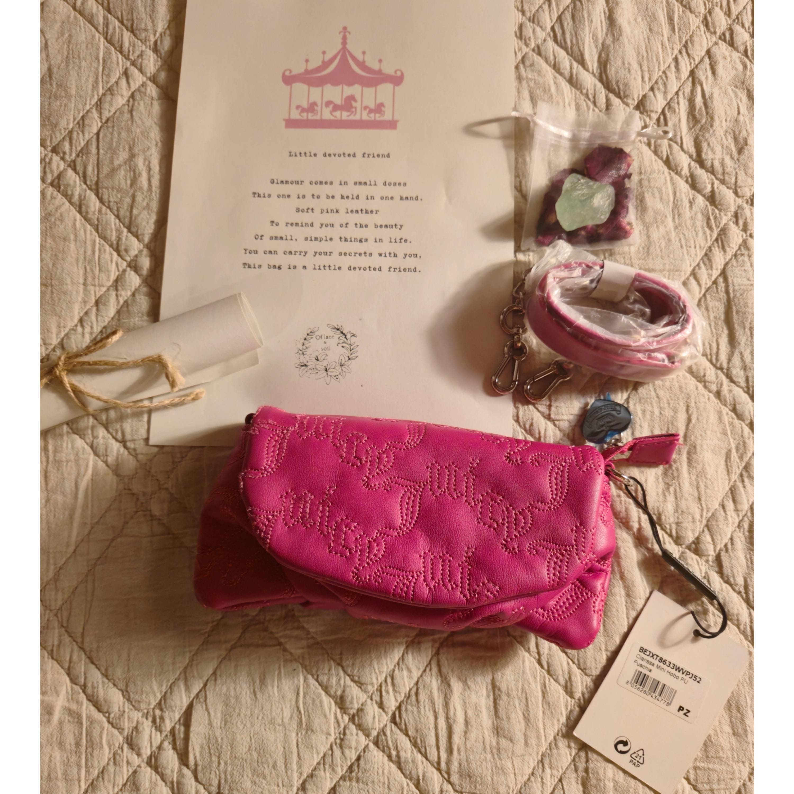 Juicy Couture Embossed Allover Y2k Logo Backpack Coin purse new w tags Pink Juicy Couture Bag Y2k - Etsy main image 3