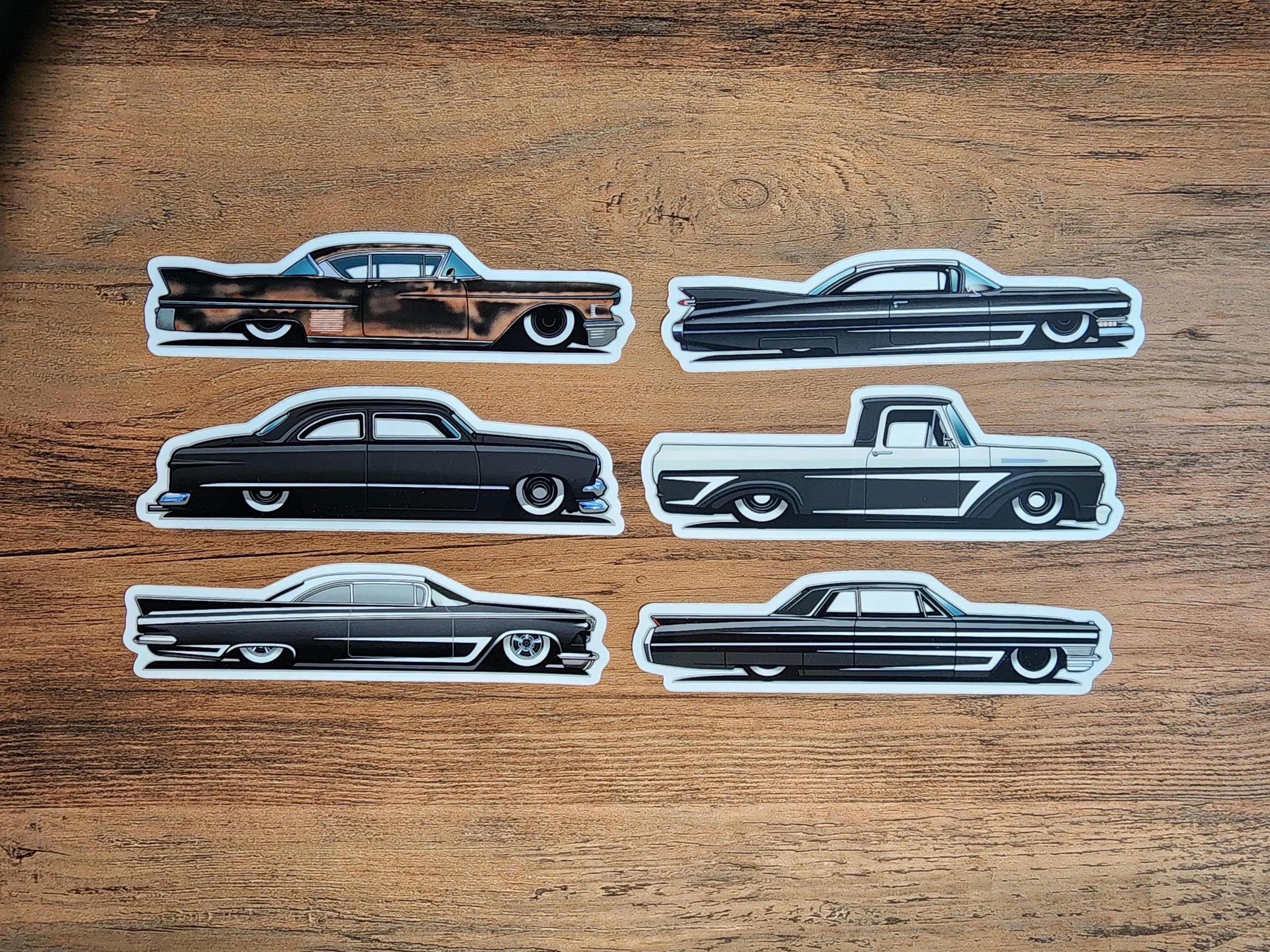 6 Pack of Hot Rod Stickers - Etsy