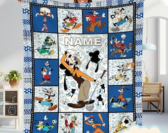 Manta Goofy Manta deportiva de forro polar Goofy Regalos de cumpleaños de Goofy de Disneyland Regalo de Navidad de Goofy