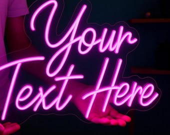 Niestandardowy neon, spersonalizowany neon, neonowy szyld z imieniem, neonowy szyld LED, neonowy szyld LED, wystrój domu, znaki LED, neonowe oświetlenie