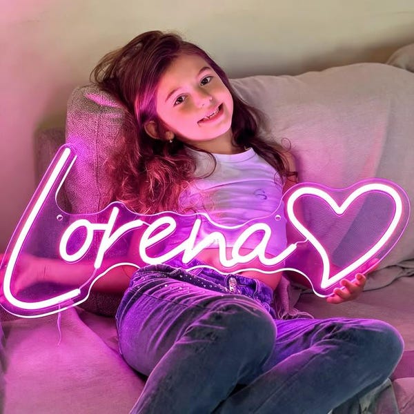 Custom Kids Room Neon Sign - Neon Name Sign, Kids Room Decor , Nursery Wall Hanging Sign, Custom Light UP Sign