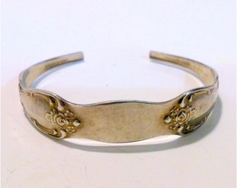 Vintage Oneida Flatware Style Cuff Bracelet Engraveable