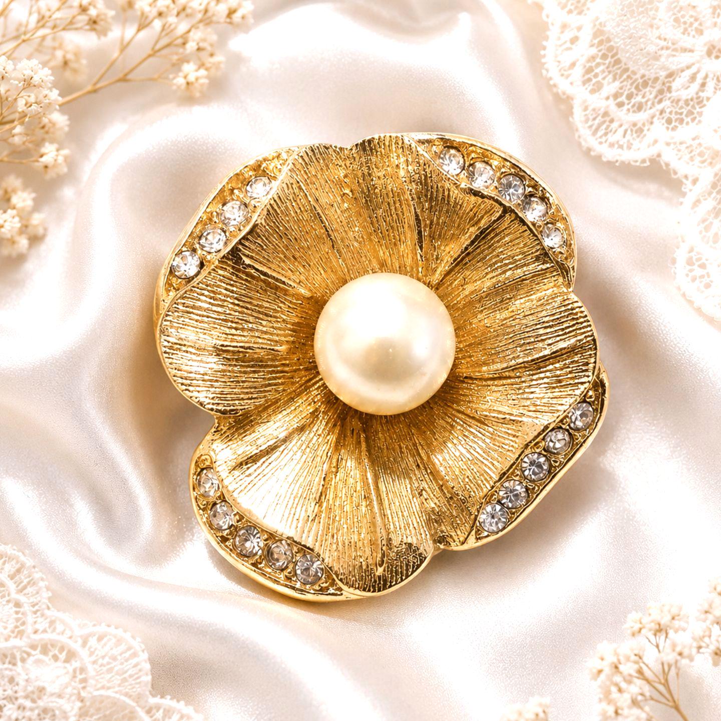 Christian Dior Flower Brooch - Etsy