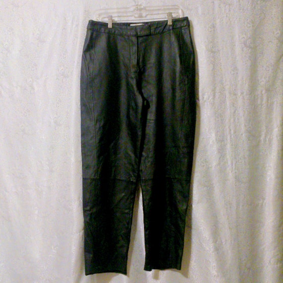 Bagatelle Vintage Black Leather Pants Size 12