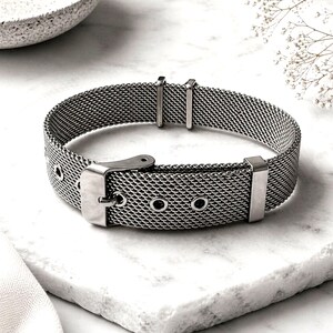 Silver Mesh Belt - Etsy display picture 1