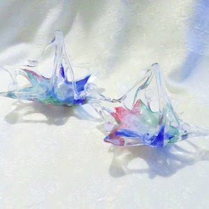 Pair of Murano Italian ART GLASS Pin Dish Baskets