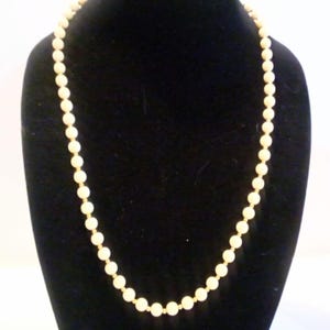 Vintage Monet Cream and Gold Beaded Necklace