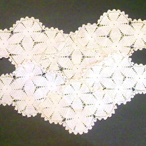 Lot of 6 Vintage Ecru Crocheted Doilies
